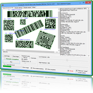 Read and write barcodes from .NET program.