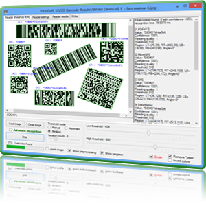 Click to view VintaSoft Barcode .NET SDK 10.0.0.1 screenshot