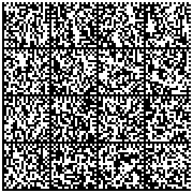 An image of DataMatrix barcode that contains a list of URLs in the form of uncompressed text