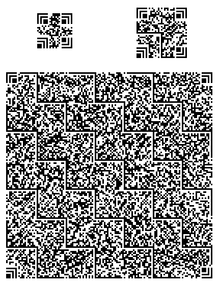 Samples of Han Xin Code barcodes
