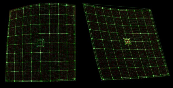 View to the Aztec barcode with spatial distortions via 'eyes' of barcode reader of VintaSoft Barcode .NET SDK