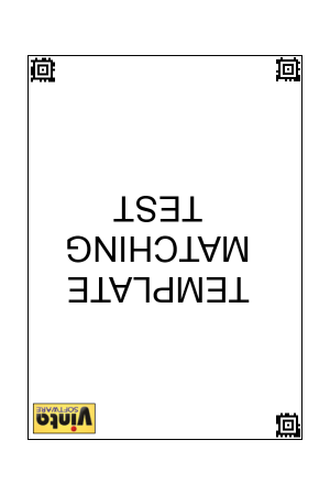 180-degree rotated and scaled document image with key zones based on barcodes