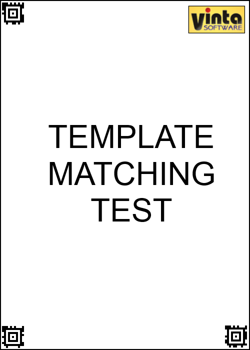 Document template image with key zones based on barcodes