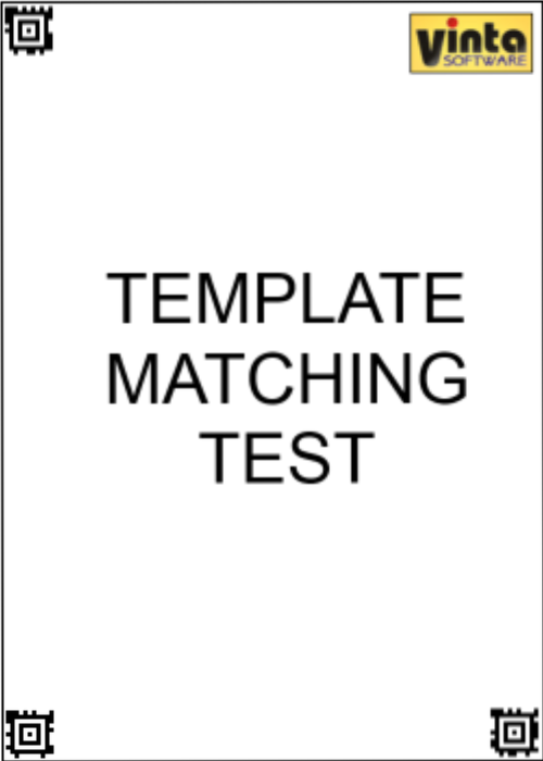 The form recognition result for 180-degree rotated and scaled document image with keyzones based on barcodes