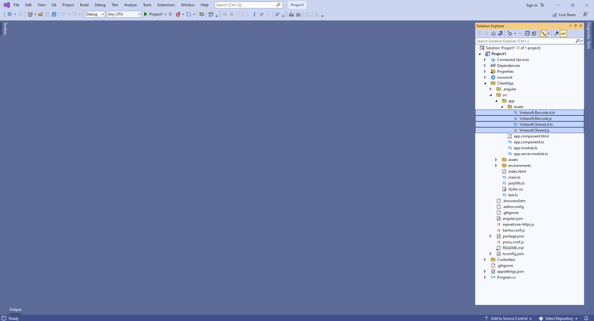 Add references to Vintasoft JavaScript and TypeScript files