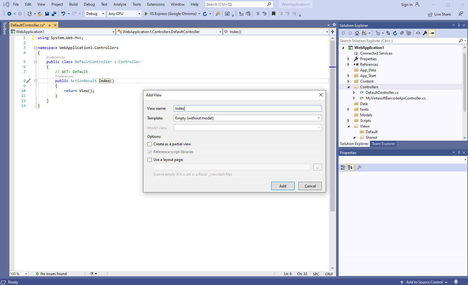 Web view settings