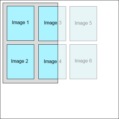 Two continuous rows display mode in image viewer